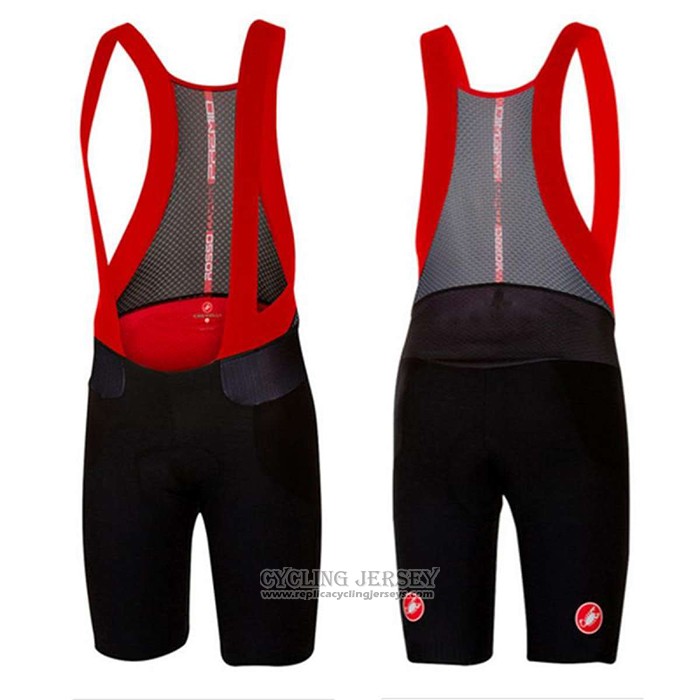 2020 Cycling Jersey Castelli Red Short Sleeve And Bib Short