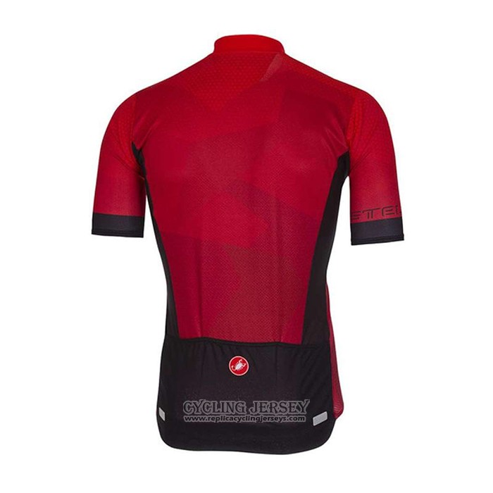 2020 Cycling Jersey Castelli Red Short Sleeve And Bib Short