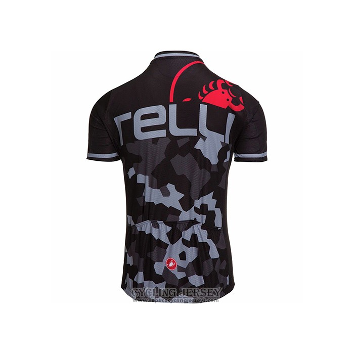 2021 Cycling Jersey Castelli Black Gray Short Sleeve And Bib Short