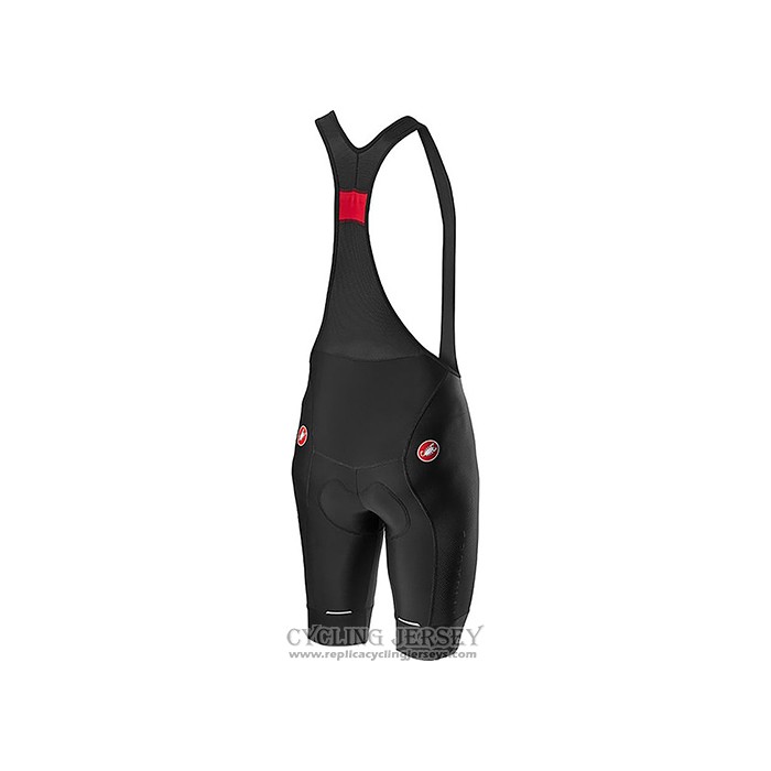2021 Cycling Jersey Castelli Black Gray Short Sleeve And Bib Short