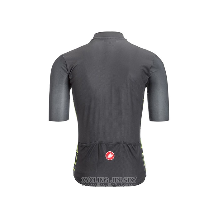 2021 Cycling Jersey Castelli Black Short Sleeve And Bib Short