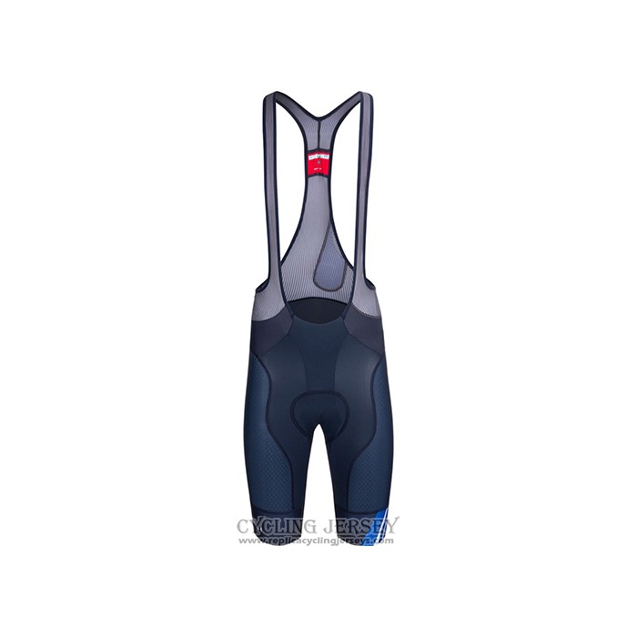 2021 Cycling Jersey Castelli Blue Black White Short Sleeve And Bib Short