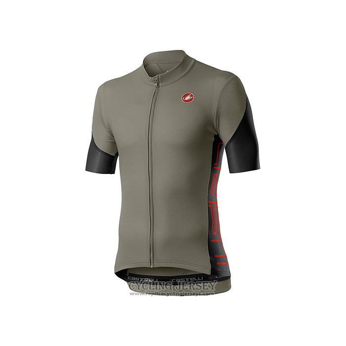 2021 Cycling Jersey Castelli Dark Green Short Sleeve And Bib Short