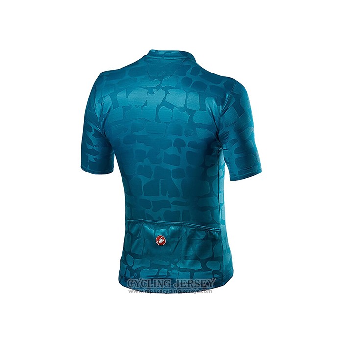 2021 Cycling Jersey Castelli Deep Blue Short Sleeve And Bib Short