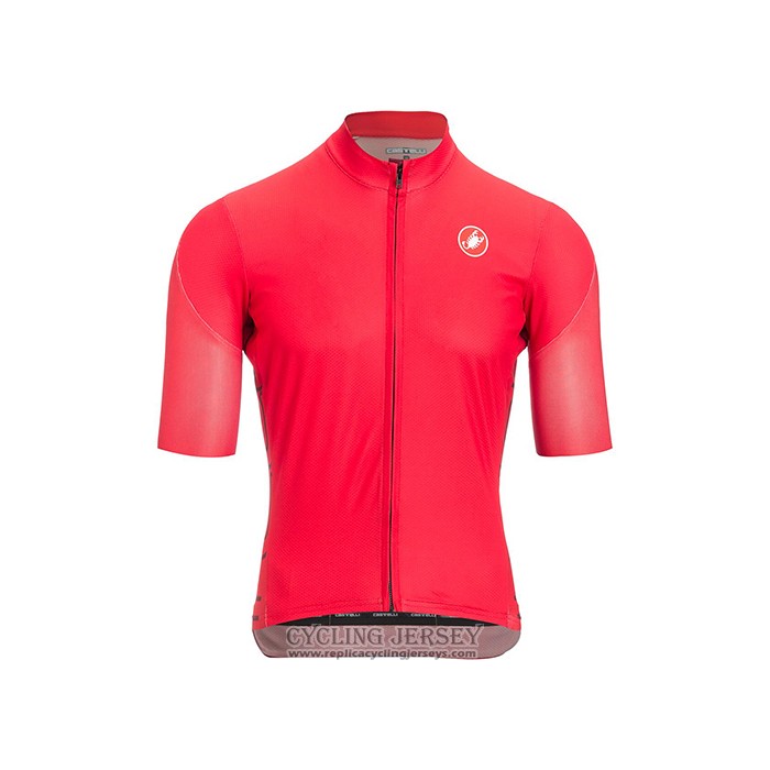 2021 Cycling Jersey Castelli Deep Pink Short Sleeve And Bib Short