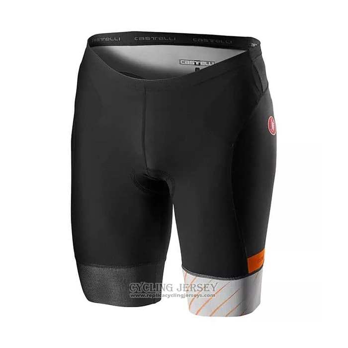 2021 Cycling Jersey Castelli Gray Short Sleeve And Bib Short
