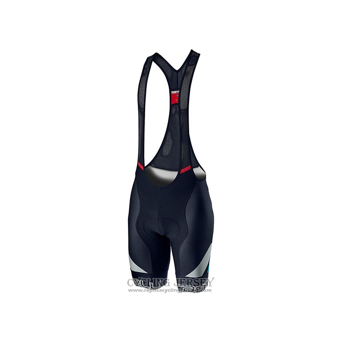 2021 Cycling Jersey Castelli Light Blue Short Sleeve And Bib Short