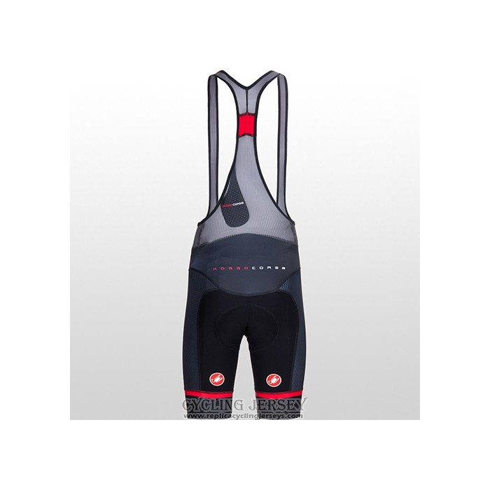 2021 Cycling Jersey Castelli Red White Short Sleeve And Bib Short