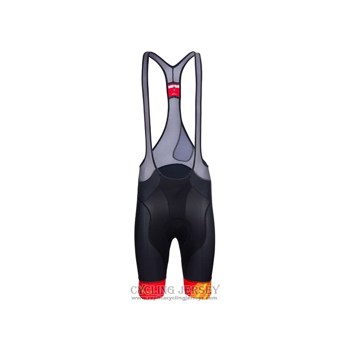 2021 Cycling Jersey Castelli Yellow Orange Short Sleeve And Bib Short