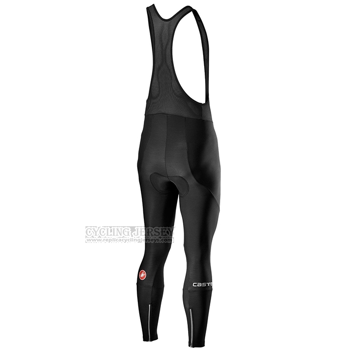 2022 Cycling Jersey Castelli Deep Gray Long Sleeve and Bib Short