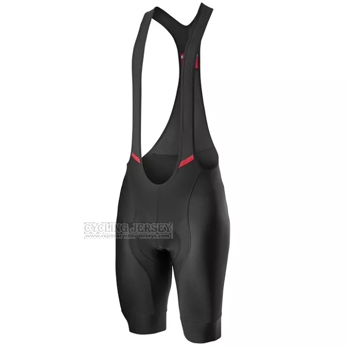 2022 Cycling Jersey Castelli Red Short Sleeve and Bib Short