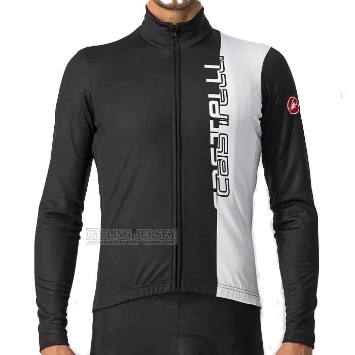 2023 Cycling Jersey Castelli Black Long Sleeve And Bib Short