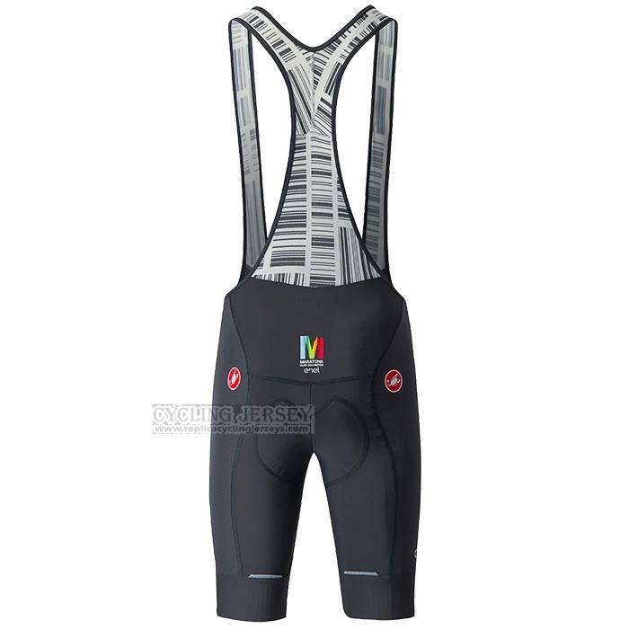 2023 Cycling Jersey Castelli Maratona Dles Dolomites-enel Black Short Sleeve and Bib Short