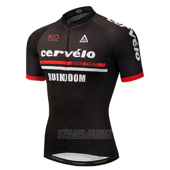 2018 Cycling Jersey Cervelo Black Short Sleeve and Bib Short