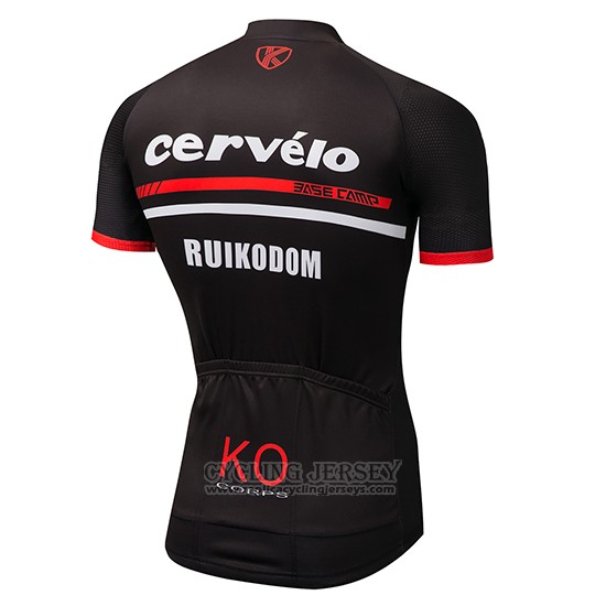 2018 Cycling Jersey Cervelo Black Short Sleeve and Bib Short
