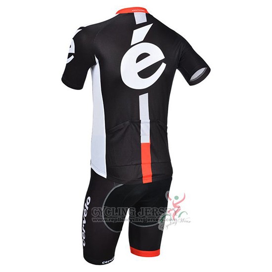 2019 Cycling Jersey Cervelo Black White Short Sleeve and Bib Short