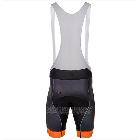 2018 Cycling Jersey Cipollini Easy Black and Orange Short Sleeve and Bib Short