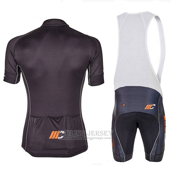 2018 Cycling Jersey Cipollini Shading White Black and Orange Short Sleeve and Bib Short