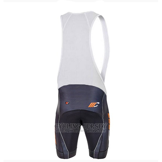 2018 Cycling Jersey Cipollini Shading White Black and Orange Short Sleeve and Bib Short
