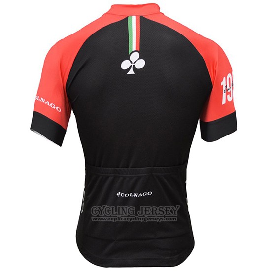 2019 Cycling Jersey Colnago White Black Red Short Sleeve and Bib Short