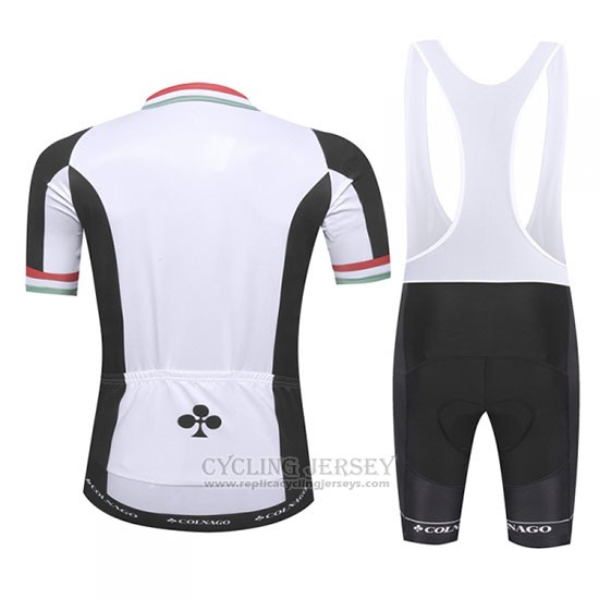 2019 Cycling Jersey Colnago White Black Short Sleeve and Bib Short