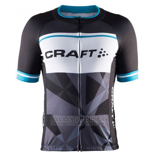 2016 Cycling Jersey Craft Blue and Black Short Sleeve and Bib Short