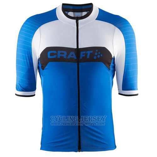 2016 Cycling Jersey Craft Blue and White Short Sleeve and Bib Short