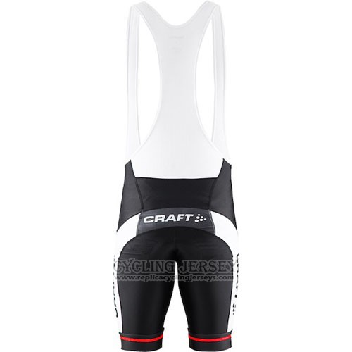 2016 Cycling Jersey Craft Red and Black Short Sleeve and Bib Short