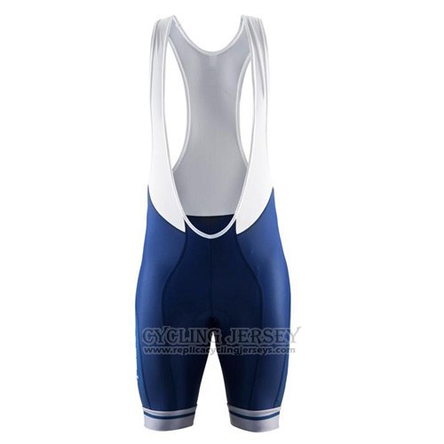 2016 Cycling Jersey Craft White and Blue Short Sleeve and Bib Short
