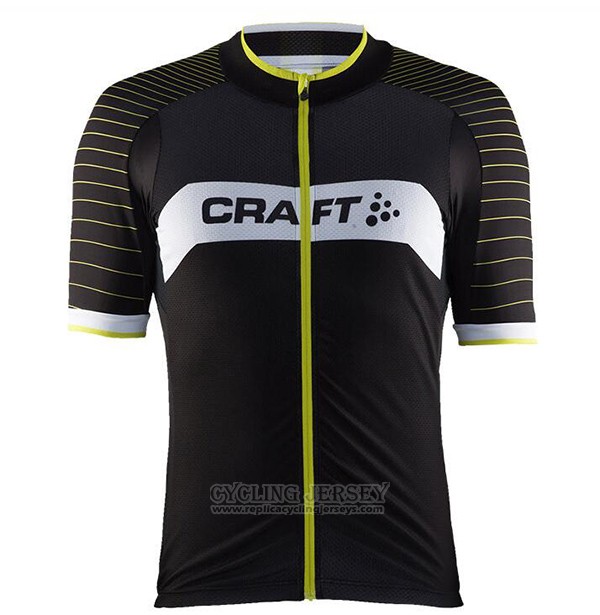 2017 Cycling Jersey Craft Black Short Sleeve and Bib Short