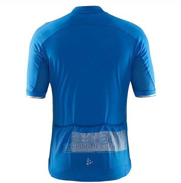 2017 Cycling Jersey Craft Blue Short Sleeve and Bib Short