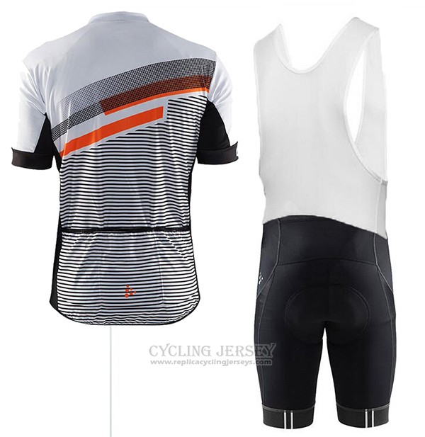 2017 Cycling Jersey Craft Gray Short Sleeve and Bib Short