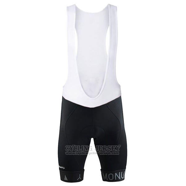 2017 Cycling Jersey Craft Monuments Silver and Green Short Sleeve and Bib Short