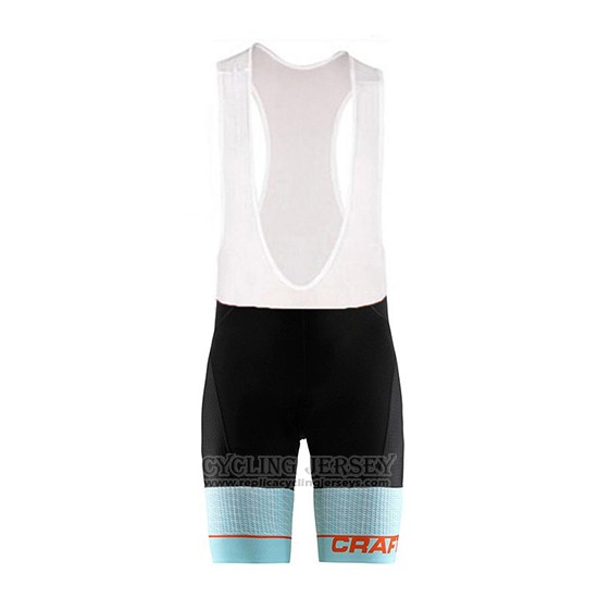 2018 Cycling Jersey Craft Route Light Blue Short Sleeve and Bib Short