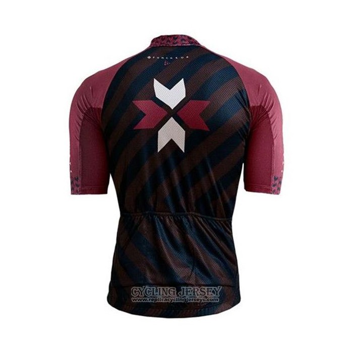 2020 Cycling Jersey Craft Dark Blue Red Short Sleeve And Bib Short