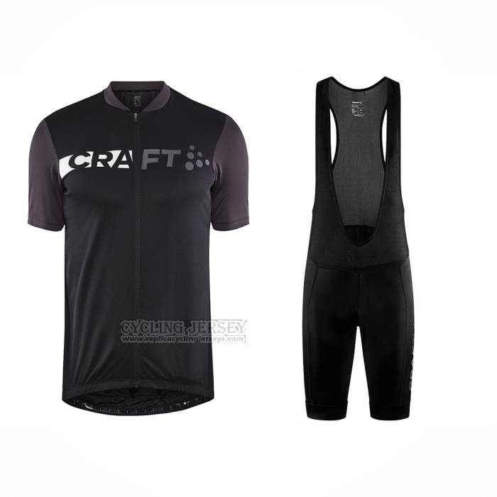 2023 Cycling Jersey Craft Black Short Sleeve And Bib Short