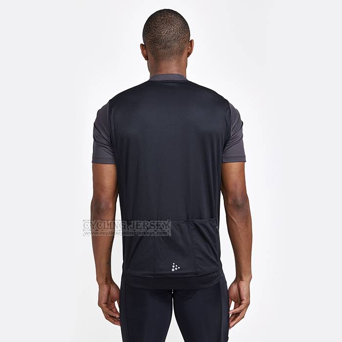 2023 Cycling Jersey Craft Black Short Sleeve And Bib Short