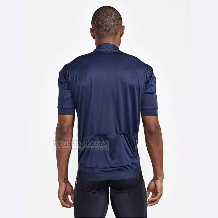 2023 Cycling Jersey Craft Blue Short Sleeve And Bib Short