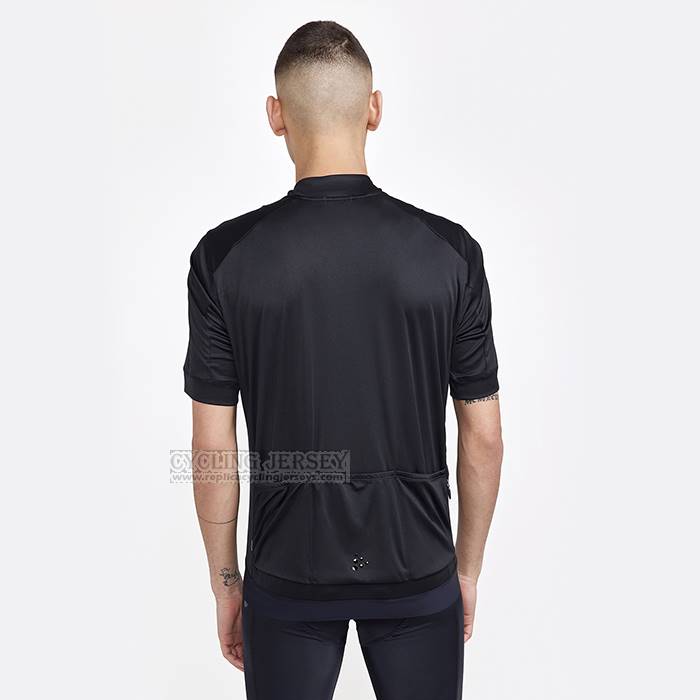 2023 Cycling Jersey Craft Dark Black Short Sleeve And Bib Short