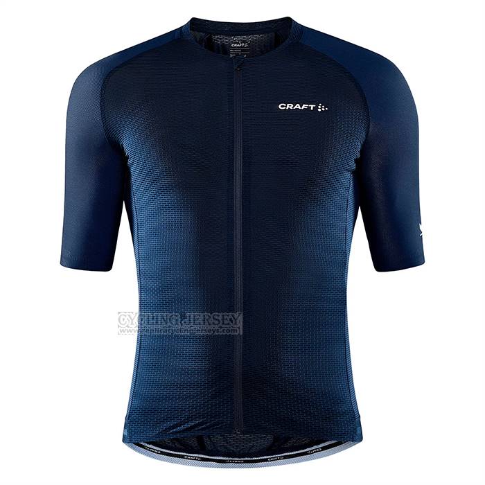 2023 Cycling Jersey Craft Deep Blue Short Sleeve And Bib Short