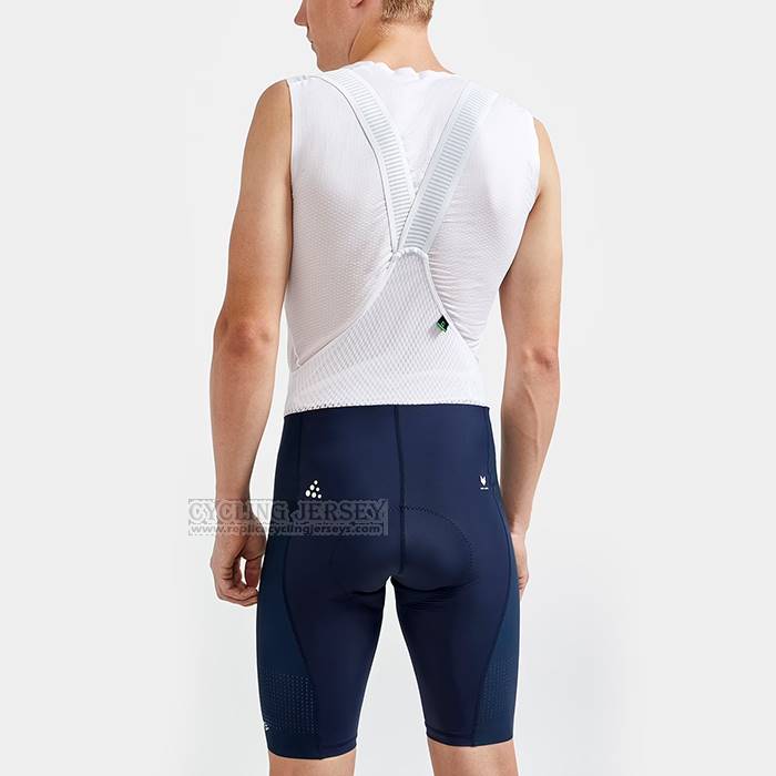 2023 Cycling Jersey Craft Deep Blue Short Sleeve And Bib Short