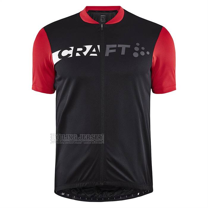 2023 Cycling Jersey Craft Red Black Short Sleeve And Bib Short