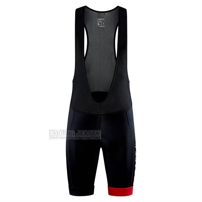 2023 Cycling Jersey Craft Red Black Short Sleeve And Bib Short