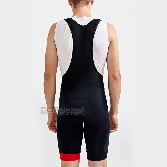 2023 Cycling Jersey Craft Red Black Short Sleeve And Bib Short