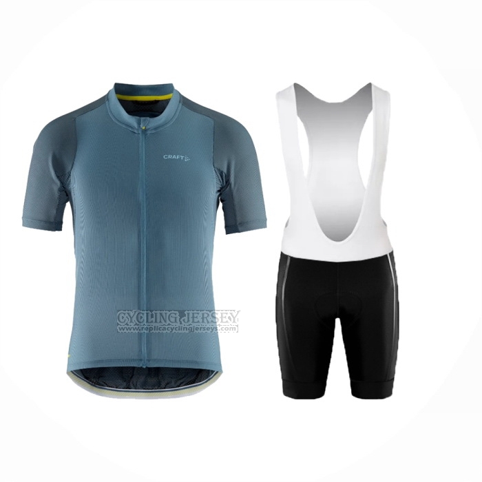 2024 Cycling Jersey Craft Dark Blue Short Sleeve And Bib Short