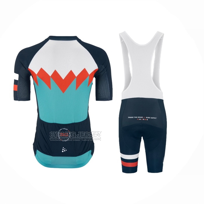 2024 Cycling Jersey Craft Light Blue Short Sleeve And Bib Short