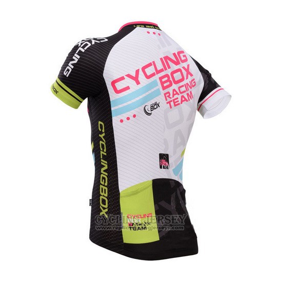 2014 Cycling Jersey Fox Cyclingbox Black Short Sleeve and Bib Short