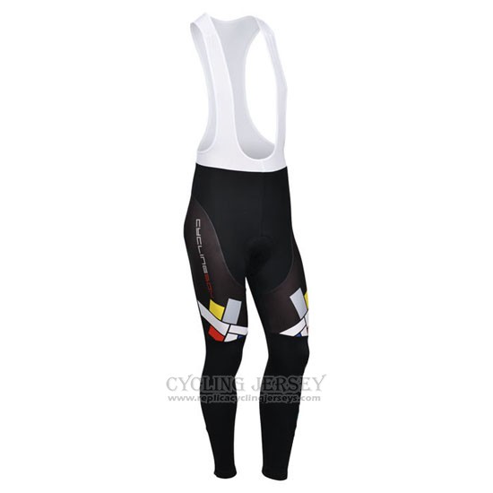 2014 Cycling Jersey Fox Cyclingbox Light White Long Sleeve and Bib Tight