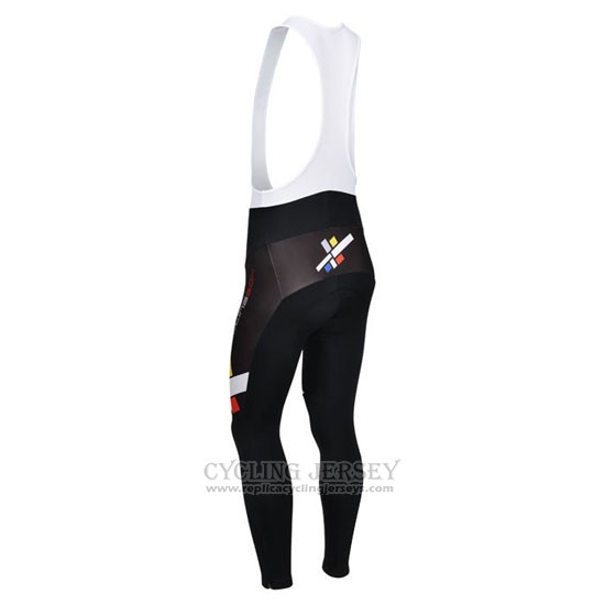2014 Cycling Jersey Fox Cyclingbox Light White Long Sleeve and Bib Tight
