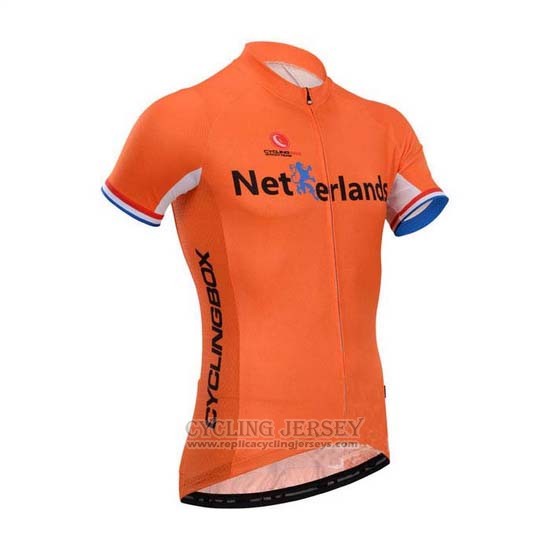 2014 Cycling Jersey Fox Cyclingbox Orange Short Sleeve and Bib Short